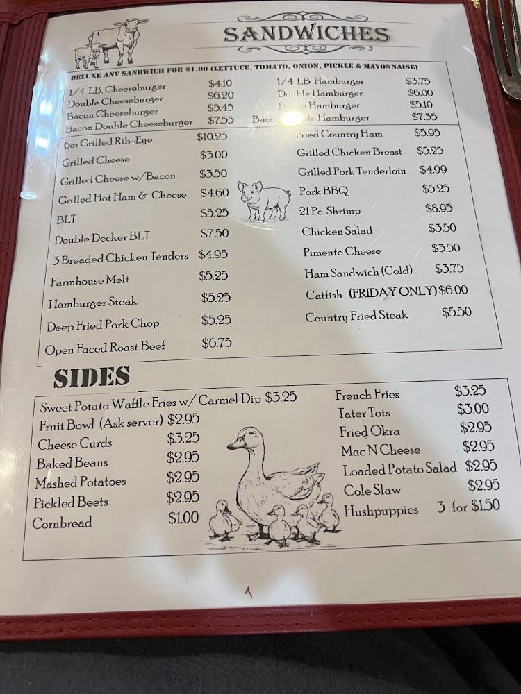 Farm House Grill Menu image 2