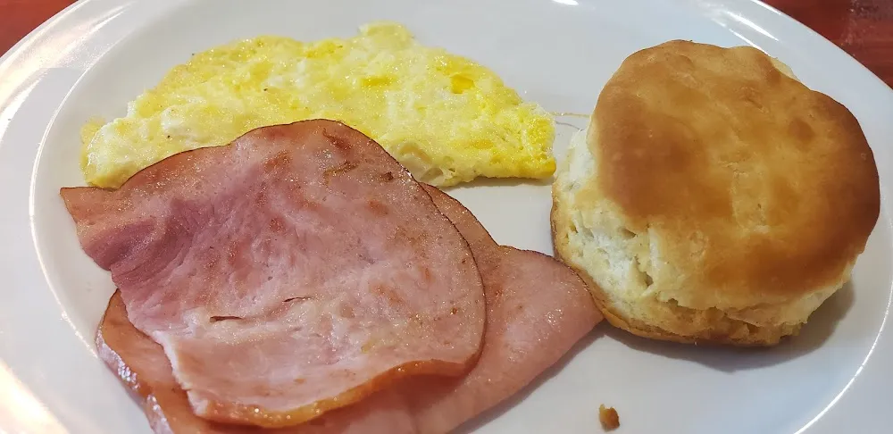 Scrambled Eggs and City Ham